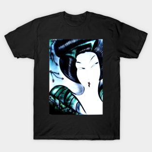 jade oriental midnight geisha T-Shirt